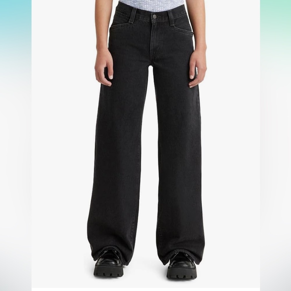 Levi's ‘94 Baggy Wide Leg Jeans, Black wash, Size 27